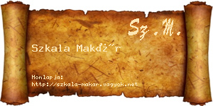 Szkala Makár névjegykártya